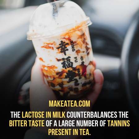 lactose remove bitter taste of tea.