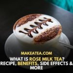 Preparation of rose milk tea