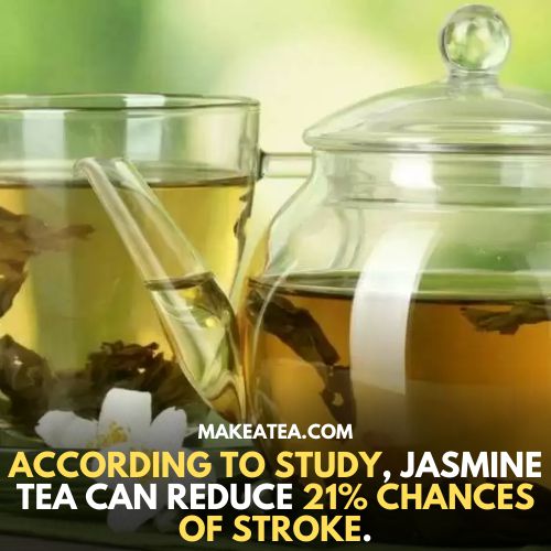 According to study jasmine tea can reduce 21% chances of stroke