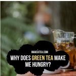 A jug of green tea shown in the back