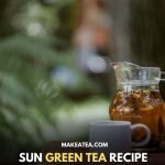 A jug of green tea