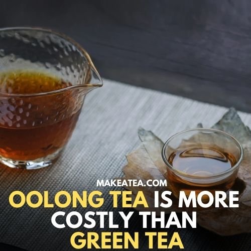 A cup and pot of oolong tea