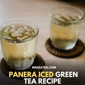 two glasses of iced green tea