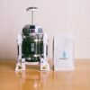 Moka Hand Coffee Maker Robot Coffee Pot Machine French Press Pot 24cm High Stainless Steel Glass