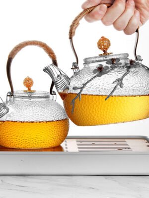 1612399537710.jpg Hammer Pattern Brocade Flower Tea Pot Fruit Tea Pot Household Water Pot