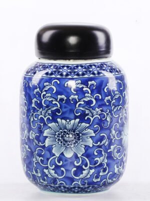 Blue And White Tea Box Ceramic Tea Box