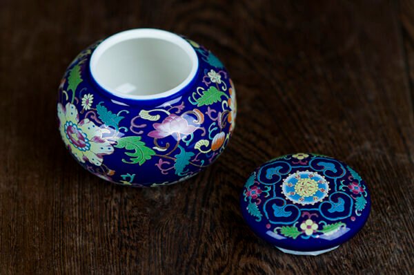 1615378133005.jpg Ceramic Tea Caddy Small Mini Enamel Tea Pot