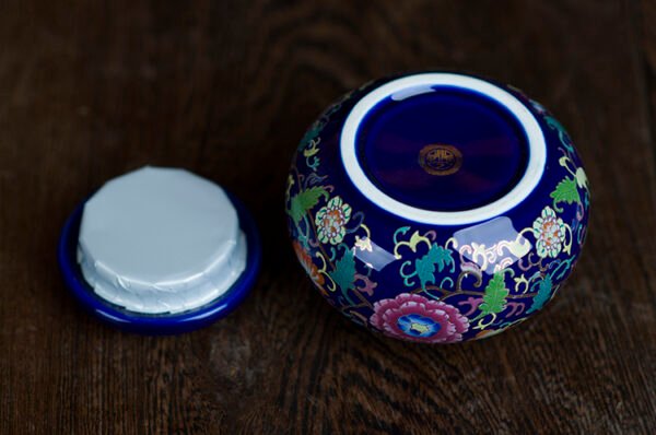 1615378133015.jpg Ceramic Tea Caddy Small Mini Enamel Tea Pot