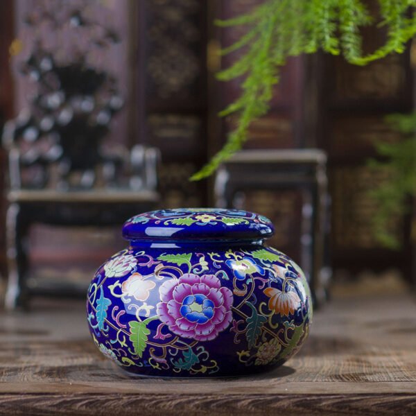 1615378142320.jpg Ceramic Tea Caddy Small Mini Enamel Tea Pot