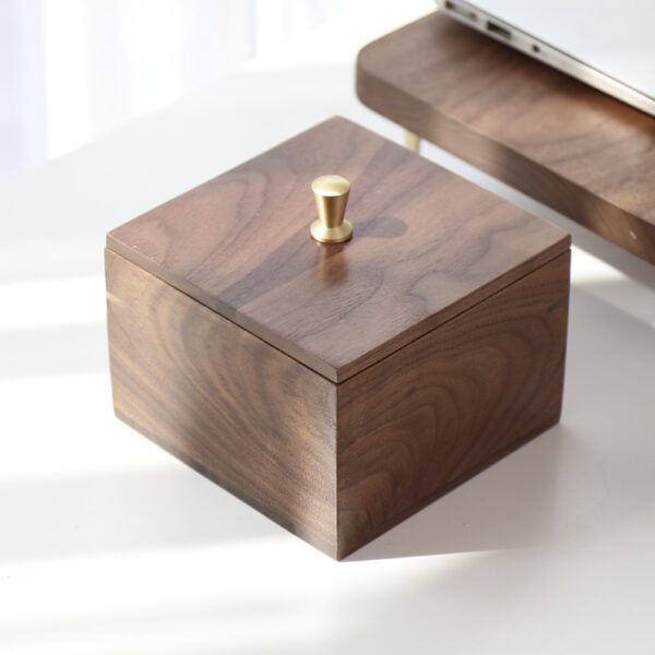 Walnut Multifunctional Finishing Box Creative Tea Box Combination Jewelry Cosmetic Box