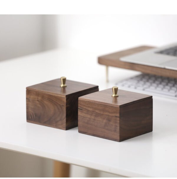 Walnut Multifunctional Finishing Box Creative Tea Box Combination Jewelry Cosmetic Box