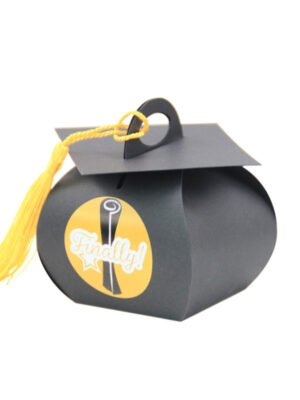 Bachelor Hat Box Graduation Celebration Party Candy Box Wedding Candy Box