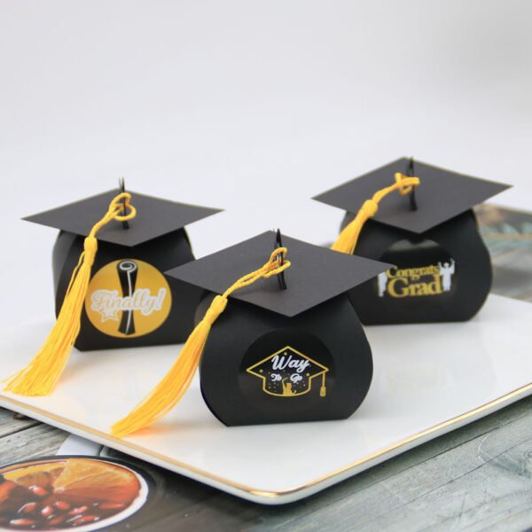 Bachelor Hat Box Graduation Celebration Party Candy Box Wedding Candy Box