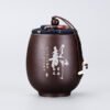 Ceramic Tea Caddy Gift Box Firewood Sealed Tin Small Tea Packaging Box