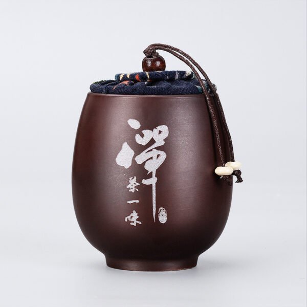 Ceramic Tea Caddy Gift Box Firewood Sealed Tin Small Tea Packaging Box