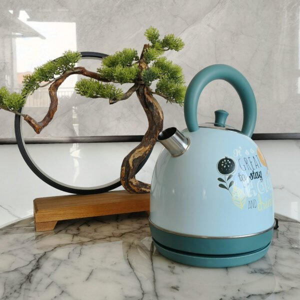 21cc1044-3175-42ee-a0b5-adfbf99868a0.jpg Painted Paint Vintage Electric Kettle Electric Tea Burning Stainless Steel Home Appliance