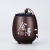 Ceramic Tea Caddy Gift Box Firewood Sealed Tin Small Tea Packaging Box