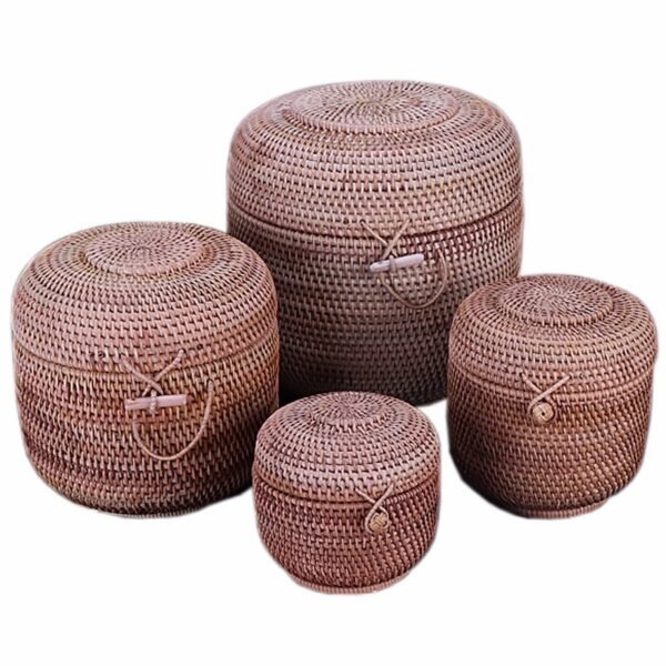 Rattan storage box Qizi cake tea box