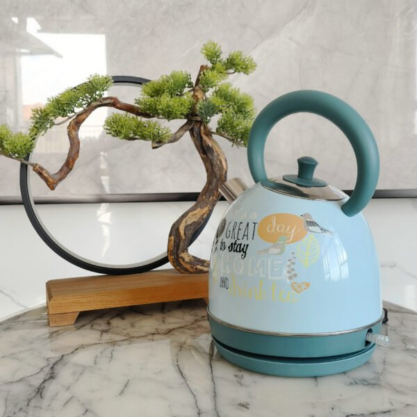 32e60f65-9a37-4ae3-9904-8adcc32ecb02.jpg Painted Paint Vintage Electric Kettle Electric Tea Burning Stainless Steel Home Appliance