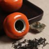 Jingdezhen ceramic persimmon tea pot