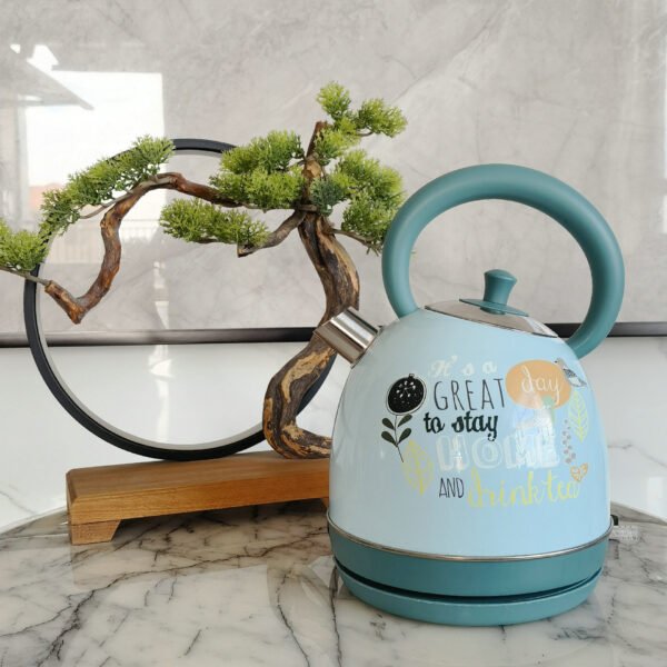 4e0a8a85-83a0-40e7-9a29-20e45f80305a.jpg Painted Paint Vintage Electric Kettle Electric Tea Burning Stainless Steel Home Appliance