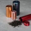 Titanium Aluminum Alloy Tea Box Storage Portable Small Tea Jar