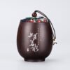Ceramic Tea Caddy Gift Box Firewood Sealed Tin Small Tea Packaging Box