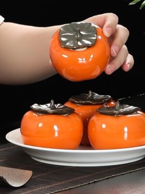 692712032490.jpg Jingdezhen ceramic persimmon tea pot