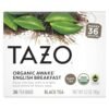 TAZO Awake Organic Black Tea – English Breakfast Blend, 36 Bags