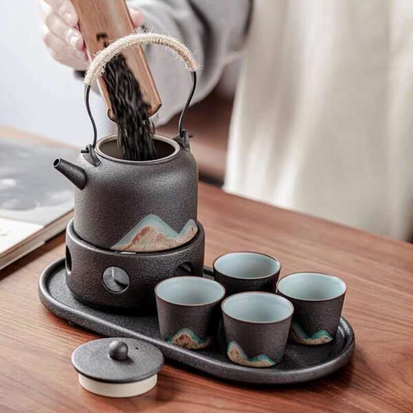 9336423e-3a50-4922-b5a4-175fcaf75459.jpg Japanese Style Warm Tea Stove Pot Ceramic Tea Set
