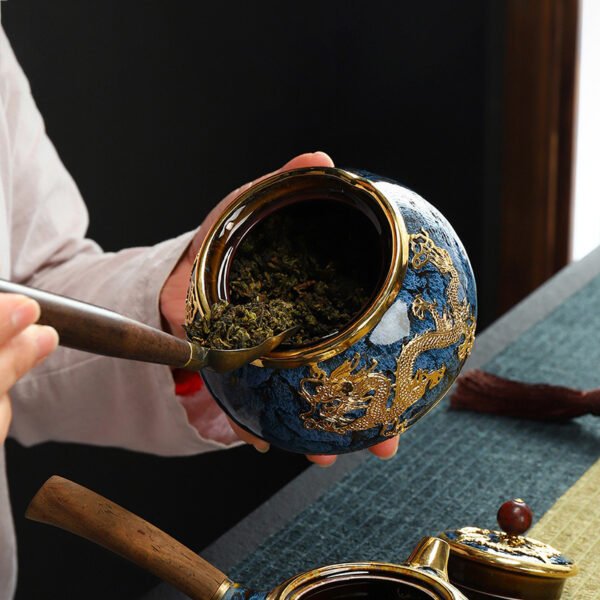 c7251135-678a-42f6-b19d-e53a93d20512.jpg Golden Inlaid Jade Tea Pot Kung Fu Tea Set Large Sealed Tea Pot