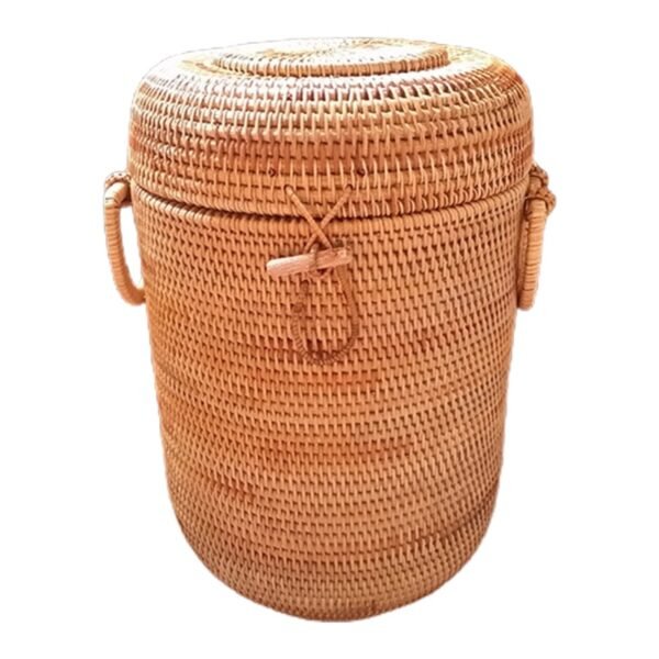 df0d2325-d10d-493b-a503-8e8d4b4a55b6.jpg Autumn Rattan Storage Box Qizi Cake Tea Box Storage Pu'er Tea Cake Packaging Box Jar Basket